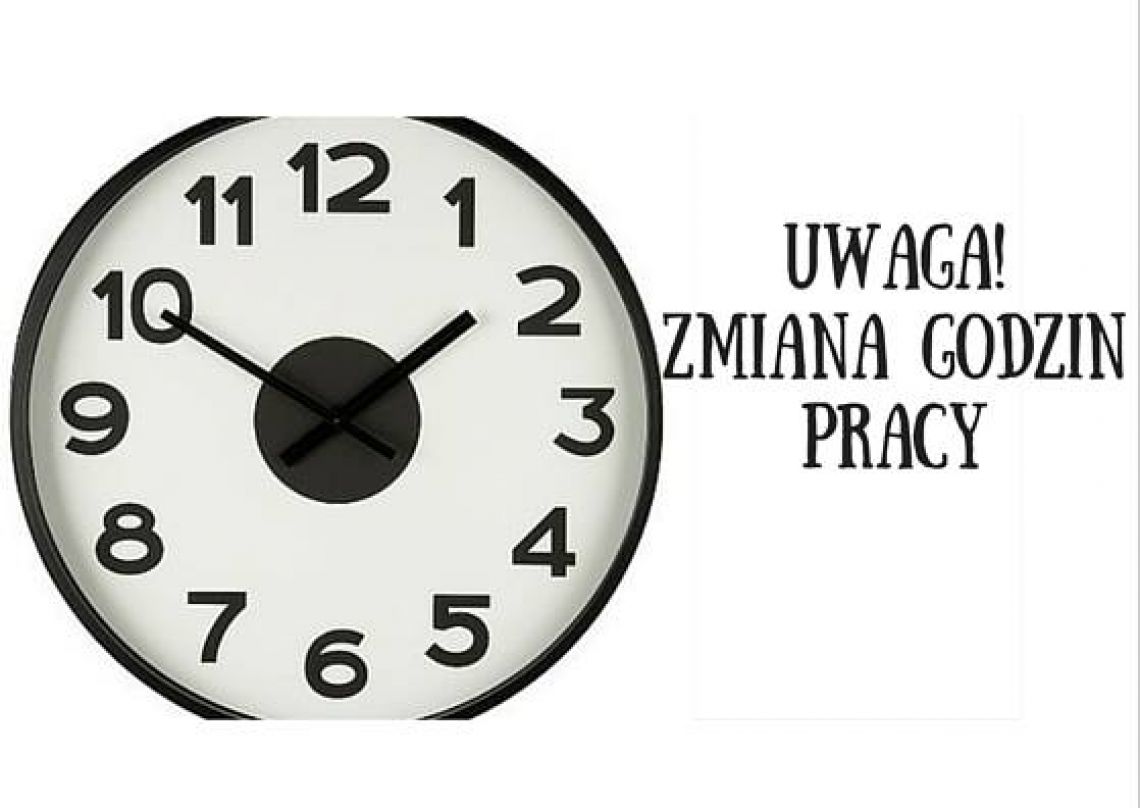 Zmiana godzin pracy